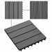 Plăci pentru Deck Design 3D 11 pcs Gri 30 x 30 cm Lemn compozit - WALTI WALTI