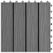 Plăci pentru Deck Design 3D 11 pcs Gri 30 x 30 cm Lemn compozit - WALTI WALTI