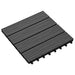 Plăci pentru Deck 11 pcs Negru 30 x 30 cm Lemn compozit - WALTI WALTI