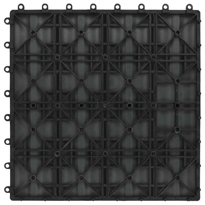 Plăci pentru Deck 11 pcs Negru 30 x 30 cm Lemn compozit - WALTI WALTI