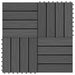 Plăci pentru Deck 11 pcs Negru 30 x 30 cm Lemn compozit - WALTI WALTI