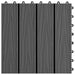 Plăci pentru Deck 11 pcs Negru 30 x 30 cm Lemn compozit - WALTI WALTI