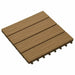 Plăci pentru Deck 11 pcs Lemn de tec 30 x 30 cm Lemn compozit - WALTI WALTI