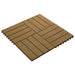 Plăci pentru Deck 11 pcs Lemn de tec 30 x 30 cm Lemn compozit - WALTI WALTI