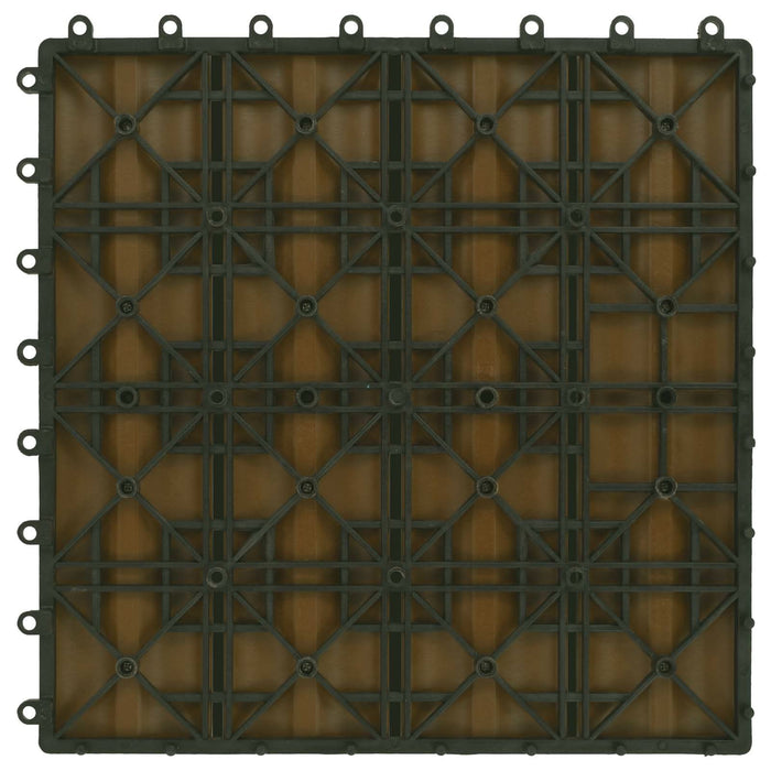 Plăci pentru Deck 11 pcs Lemn de tec 30 x 30 cm Lemn compozit - WALTI WALTI
