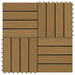 Plăci pentru Deck 11 pcs Lemn de tec 30 x 30 cm Lemn compozit - WALTI WALTI