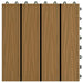 Plăci pentru Deck 11 pcs Lemn de tec 30 x 30 cm Lemn compozit - WALTI WALTI