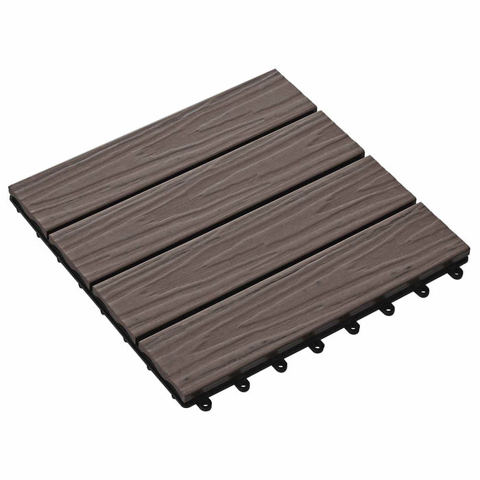 Plăci pentru Deck 11 pcs Maro închis 30 x 30 cm Lemn compozit - WALTI WALTI