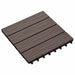 Plăci pentru Deck 11 pcs Maro închis 30 x 30 cm Lemn compozit - WALTI WALTI
