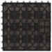 Plăci pentru Deck 11 pcs Maro închis 30 x 30 cm Lemn compozit - WALTI WALTI
