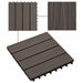 Plăci pentru Deck 11 pcs Maro închis 30 x 30 cm Lemn compozit - WALTI WALTI
