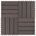 Plăci pentru Deck 11 pcs Maro închis 30 x 30 cm Lemn compozit - WALTI WALTI