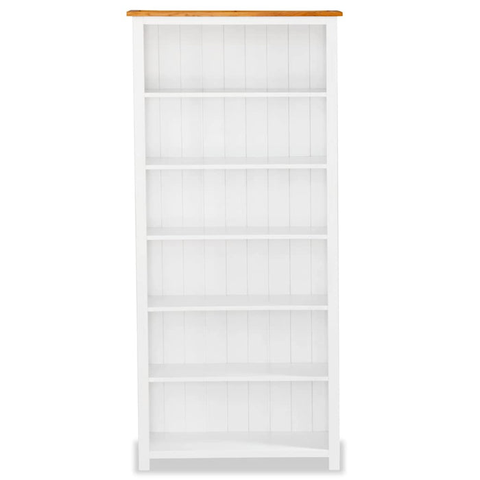 Bibliotecă cu 6 rafturi, 80 x 23 x 180 cm, lemn masiv de stejar WALTI