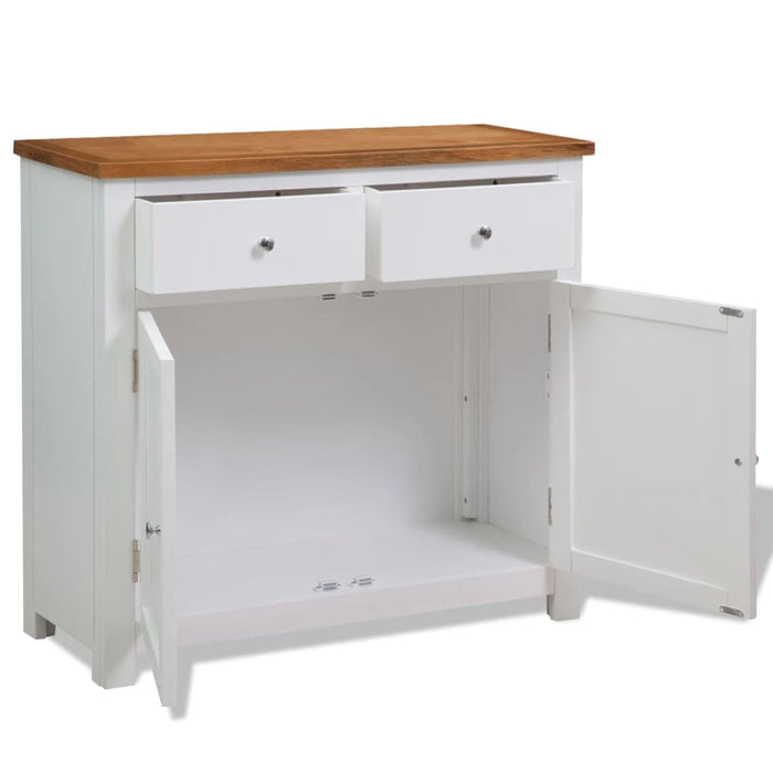 Dulap, 90x33,5x83 cm, lemn masiv de stejar WALTI