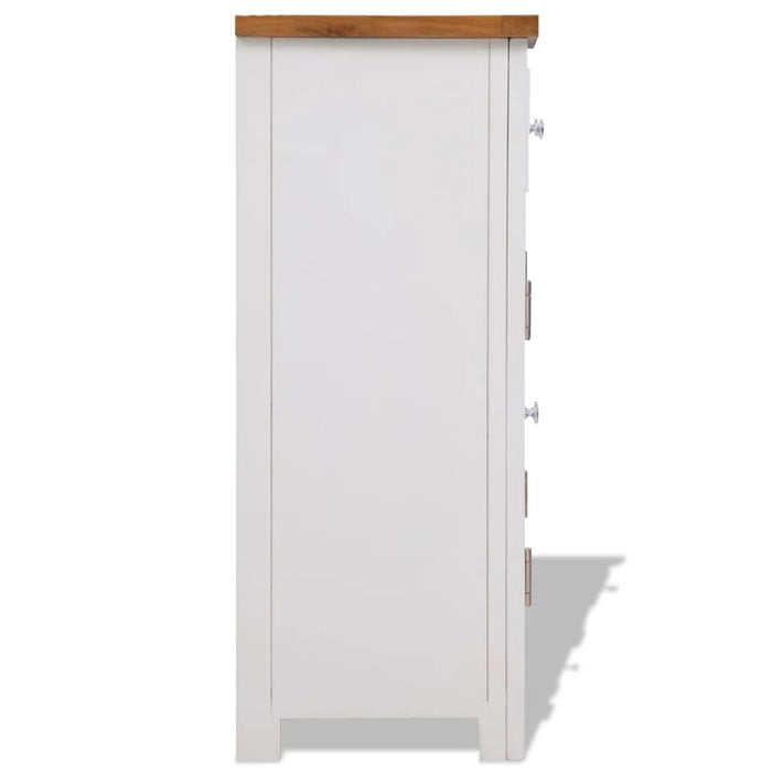 Dulap, 90x33,5x83 cm, lemn masiv de stejar WALTI