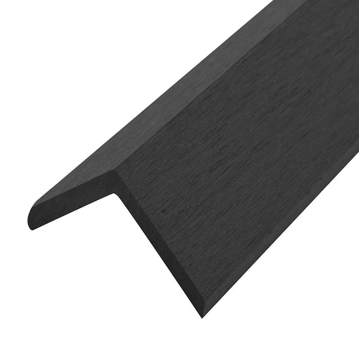 Margini cornier pentru terasă WPC, 5 buc, 170 cm, negru - WALTI WALTI