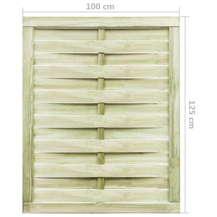 Poartă de grădină, 100x125 cm, lemn de pin tratat verde WALTI