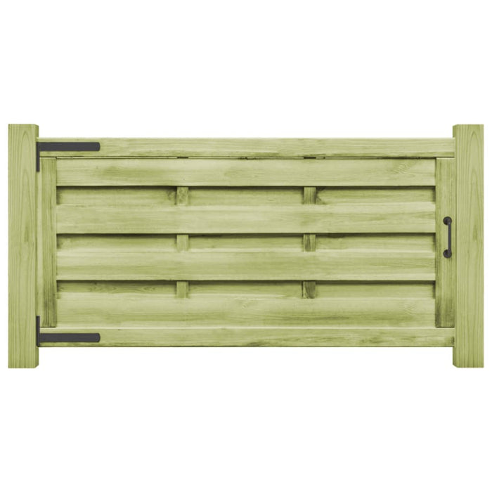 Porți de grădină 2 buc. verde 150x75 cm lemn de pin tratat - WALTI WALTI