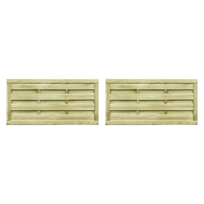 Porți de grădină 2 buc. verde 150x75 cm lemn de pin tratat - WALTI WALTI
