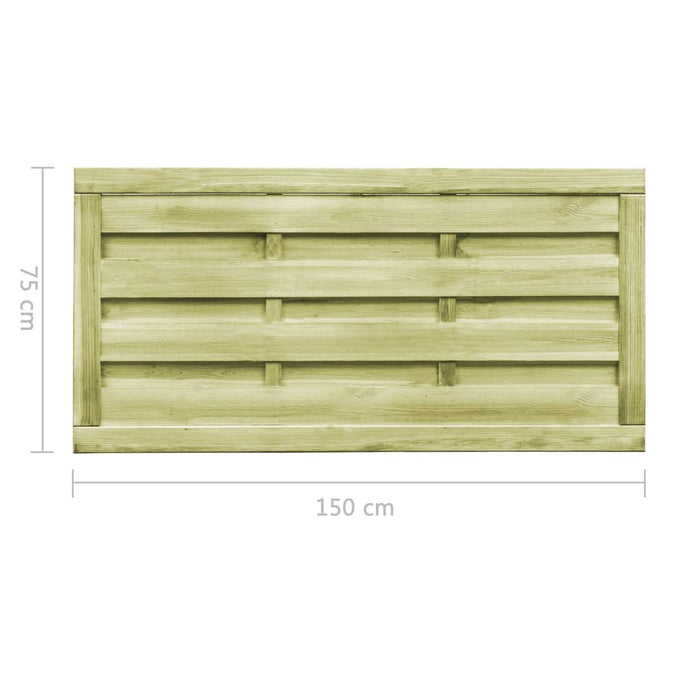 Porți de grădină 2 buc. verde 150x75 cm lemn de pin tratat - WALTI WALTI
