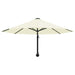 Umbrelă soare, montaj pe perete, stâlp metalic, 300 cm, nisipiu - WALTI WALTI