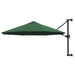 Umbrelă soare, montaj pe perete, tijă metalică, verde, 300 cm - WALTI WALTI
