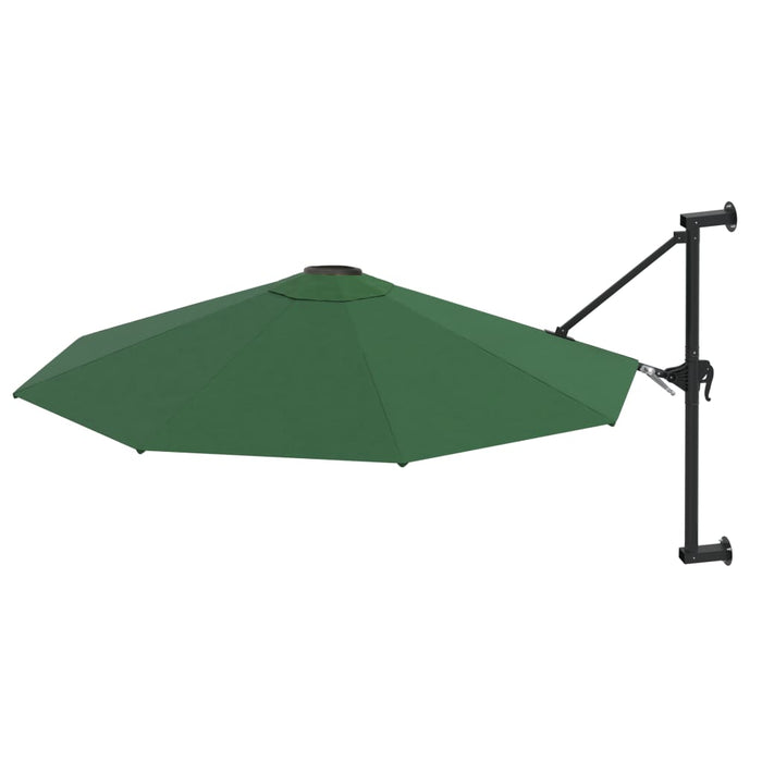 Umbrelă soare, montaj pe perete, tijă metalică, verde, 300 cm - WALTI WALTI