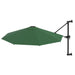 Umbrelă soare, montaj pe perete, tijă metalică, verde, 300 cm - WALTI WALTI