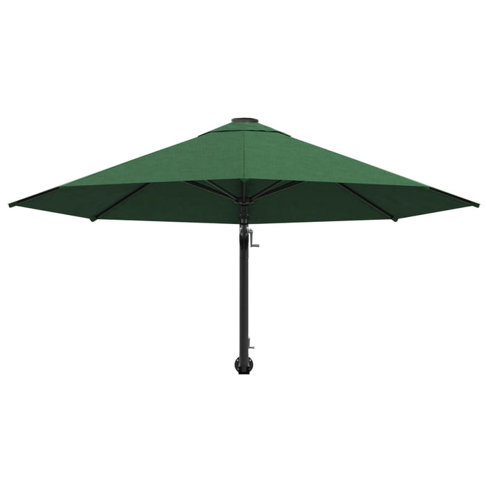 Umbrelă soare, montaj pe perete, tijă metalică, verde, 300 cm - WALTI WALTI