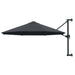 Umbrelă soare, montaj pe perete, stâlp metal, 300 cm, antracit - WALTI WALTI