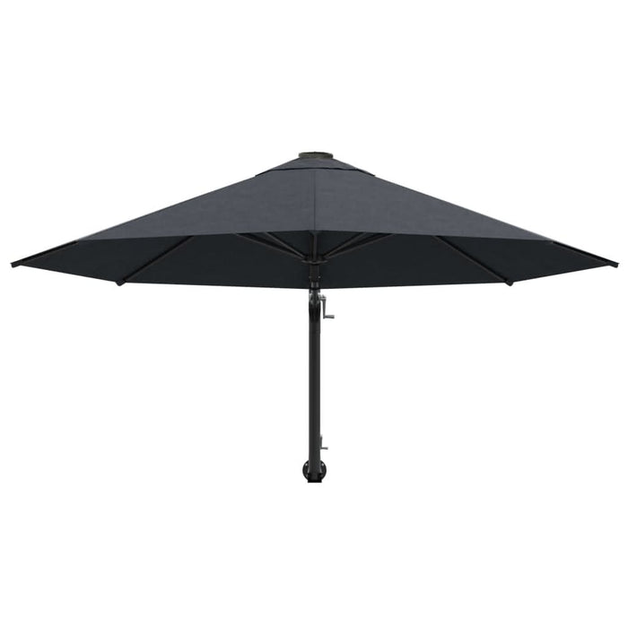 Umbrelă soare, montaj pe perete, stâlp metal, 300 cm, antracit - WALTI WALTI