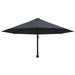 Umbrelă soare, montaj pe perete, stâlp metal, 300 cm, antracit - WALTI WALTI
