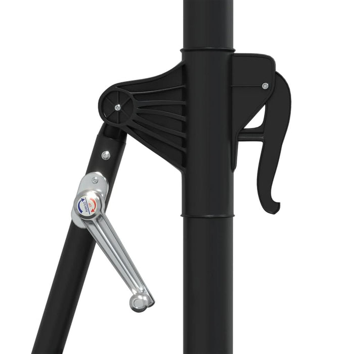 Umbrelă soare, montaj pe perete, stâlp metal, 300 cm, antracit - WALTI WALTI