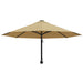 Umbrelă soare montaj pe perete tijă metalică gri taupe 300 cm - WALTI WALTI