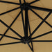 Umbrelă soare montaj pe perete tijă metalică gri taupe 300 cm - WALTI WALTI