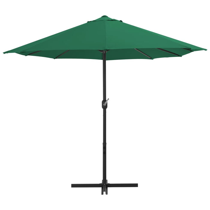 Umbrelă de soare de exterior, stâlp aluminiu, verde, 460x270 cm - WALTI WALTI