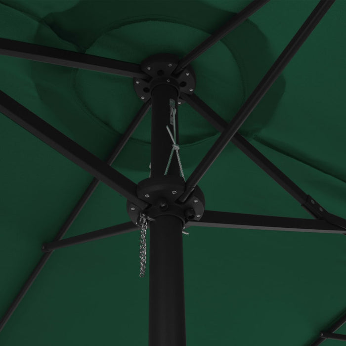 Umbrelă de soare de exterior, stâlp aluminiu, verde, 460x270 cm - WALTI WALTI