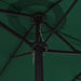 Umbrelă de soare de exterior, stâlp aluminiu, verde, 460x270 cm - WALTI WALTI