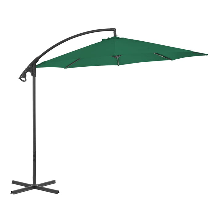 Umbrelă în consolă de grădină, stâlp din oțel, verde, 300 cm - WALTI WALTI