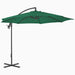 Umbrelă în consolă de grădină, stâlp din oțel, verde, 300 cm - WALTI WALTI