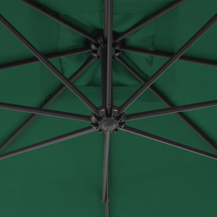 Umbrelă în consolă de grădină, stâlp din oțel, verde, 300 cm - WALTI WALTI