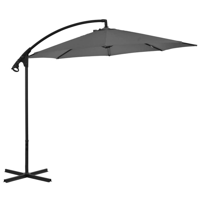 Umbrelă în consolă cu stâlp din oțel, antracit, 300 cm - WALTI WALTI