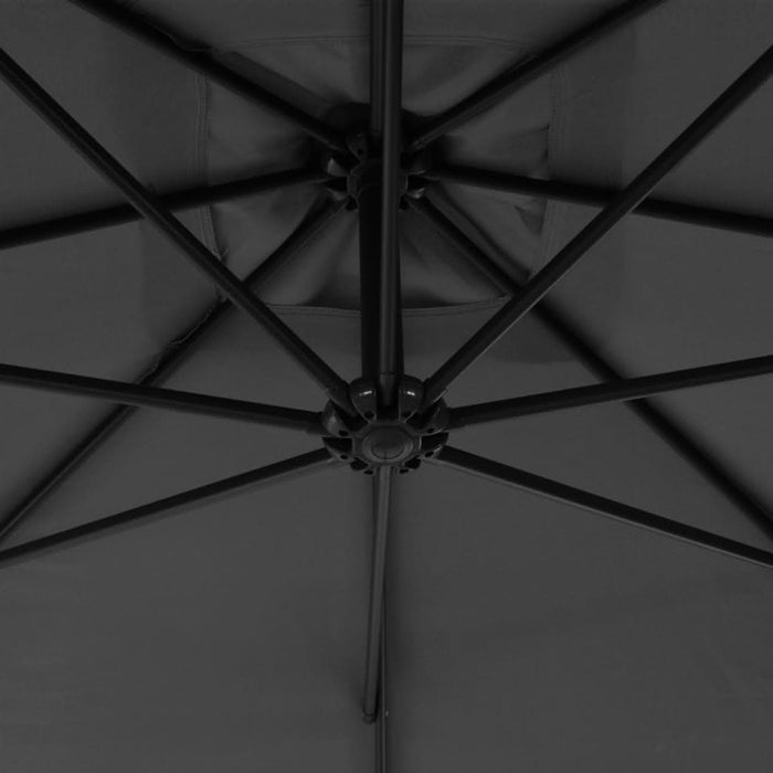 Umbrelă în consolă cu stâlp din oțel, antracit, 300 cm - WALTI WALTI