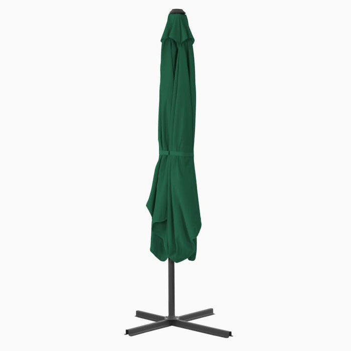 Umbrelă de soare de exterior, stâlp din oțel, verde, 250x250 cm - WALTI WALTI