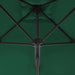Umbrelă de soare de exterior, stâlp din oțel, verde, 250x250 cm - WALTI WALTI