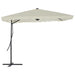Umbrelă soare de exterior, stâlp din oțel, nisipiu, 250x250 cm - WALTI WALTI