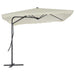 Umbrelă soare de exterior, stâlp din oțel, nisipiu, 250x250 cm - WALTI WALTI
