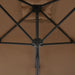 Umbrelă soare de exterior, stâlp oțel, gri taupe, 250 x 250 cm - WALTI WALTI