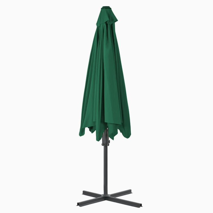 Umbrelă soare de exterior cu stâlp din oțel, verde, 300 cm - WALTI WALTI