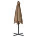 Umbrelă de soare de exterior, stâlp din oțel, gri taupe, 300 cm - WALTI WALTI